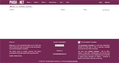 Desktop Screenshot of forum.phish.net