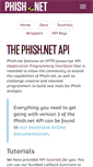 Mobile Screenshot of api.phish.net