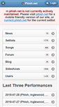 Mobile Screenshot of m.phish.net