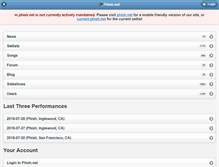 Tablet Screenshot of m.phish.net